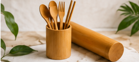 Bamboo Cutlery Set - Image 3